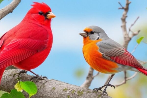 Robin vs Cardinal- America’s Iconic Birds
