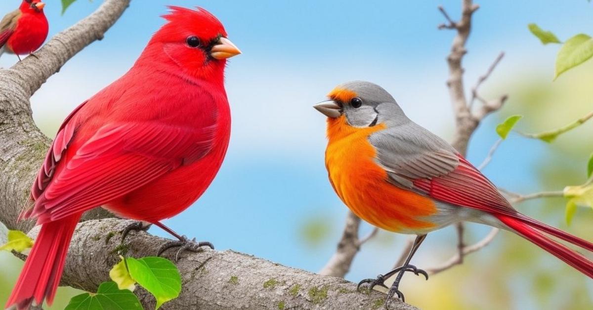 Robin vs Cardinal- America’s Iconic Birds